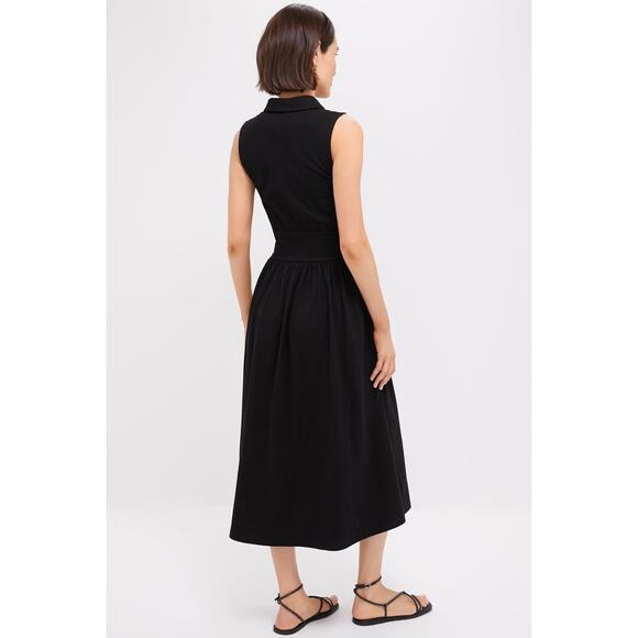 POMANDER PLACE Black Mikaela Midi Dress Size M NWT Retail $148 Tuckernuck - Picture 2 of 8